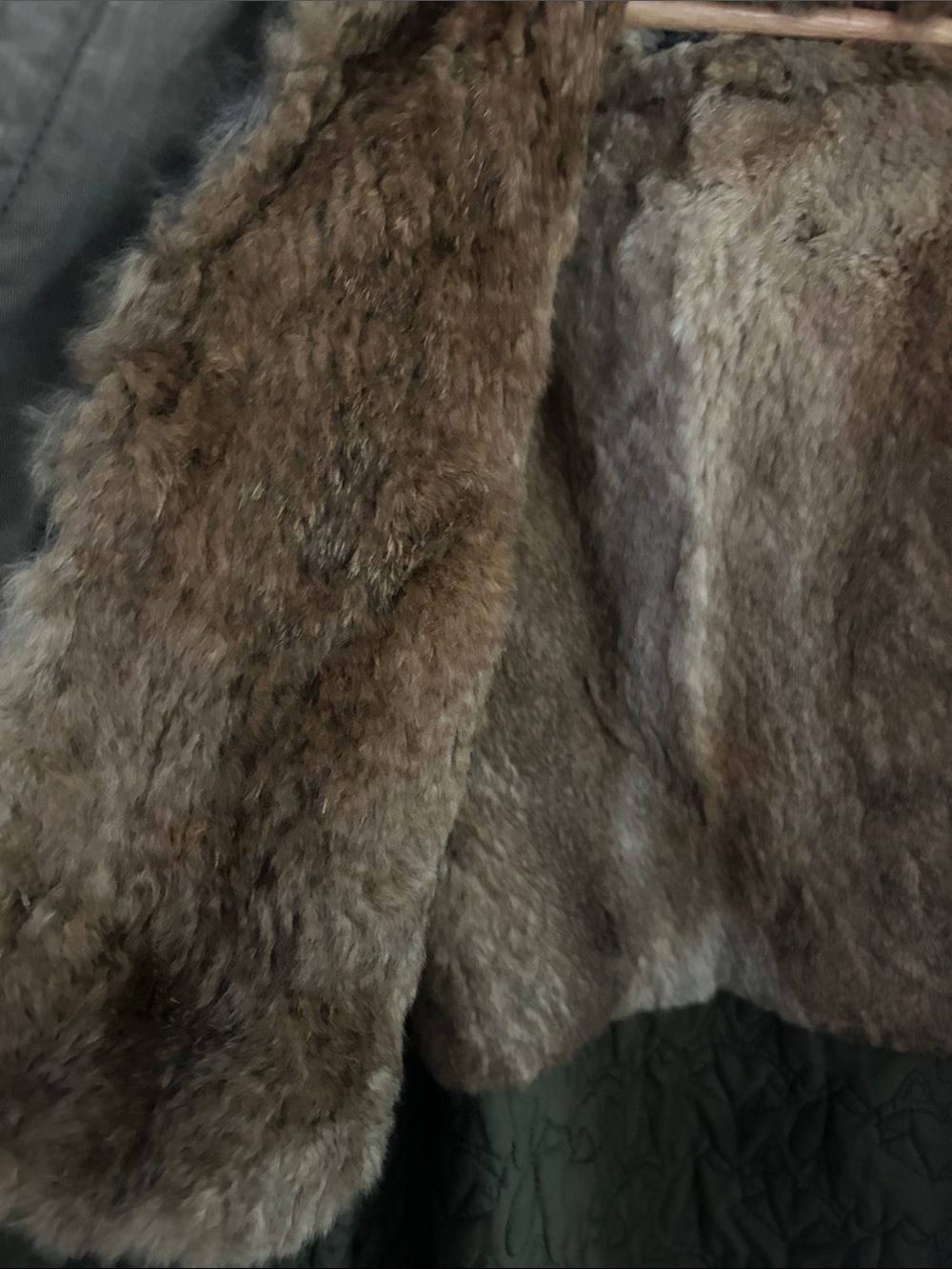 Yves Solomon Childs  Olive real Fur Lined Parka Jacket - Picture 3 of 5